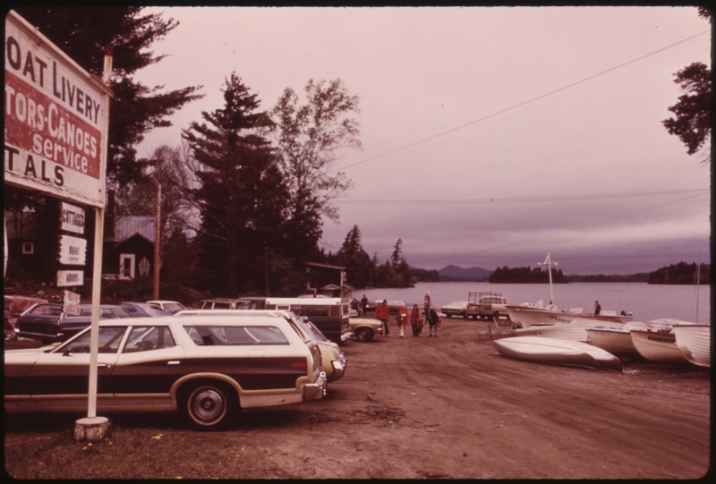 File:PRIVATE BOAT LIVERY AT RAQUETTE LAKE, NEW YORK, IN THE ADIRONDACK FOREST PRESERVE, ON MEMORIAL DAY WEEKEND, AT THE... - NARA - 554484.tif