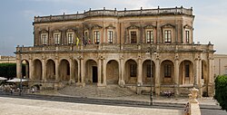 A view of Noto Town Hall.