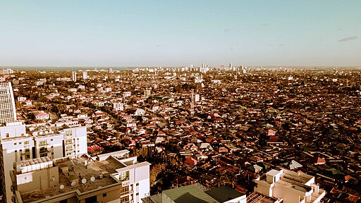 Panorama of some streets in Dar es Salaam