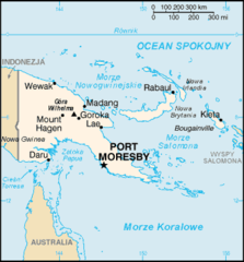 Mapa Papui-Nowej Gwinei
