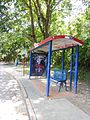 Parada de Metrobus en la Redoma de La Lagunita