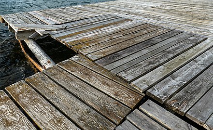 Patchwork jetty in Vrångebäck