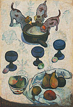 Paul Gauguin - Nature morte avec trois petits chiens - Google Art Project.jpg