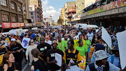 March against xenophobia in South Africa, Johannesburg, 23 April 2015