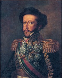 Retrato de Dom Pedro I, de Simplício de Sá (ca. 1826)