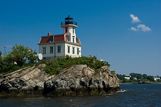 Pomham Rocks Light lighthouse in Rhode Island, United States