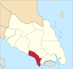 Pontian highlighted in Johor, Malaysia.svg