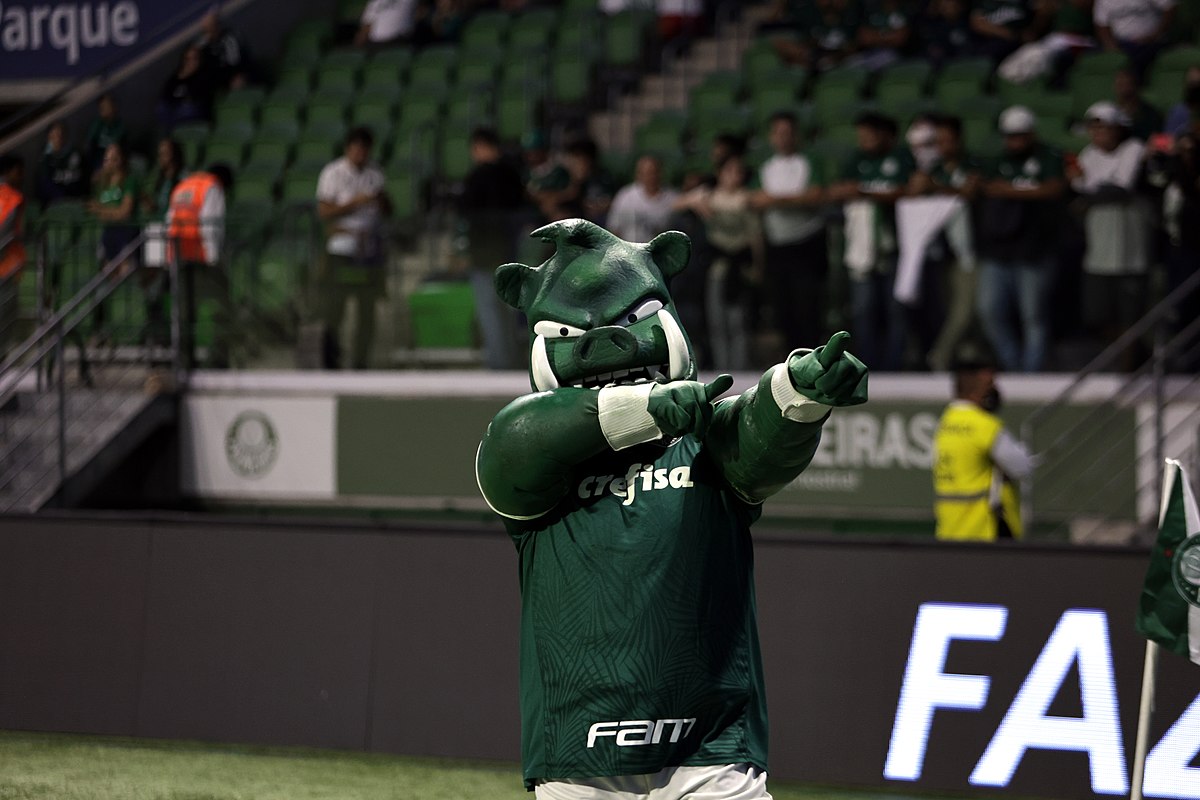 Mascote Futebol Porco Gobatto Palmeiras I 1 Unidade - FutToy