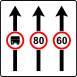 Lane-specific restrictions (F1C)