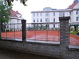 Praha - Střešovice, Cukrovarnická 10, Fyzikální ústav, TJ Solidus, tenisové kurty