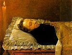 Pushkin trên giường chết, họa phẩm Aleksandr Kozlov năm 1837