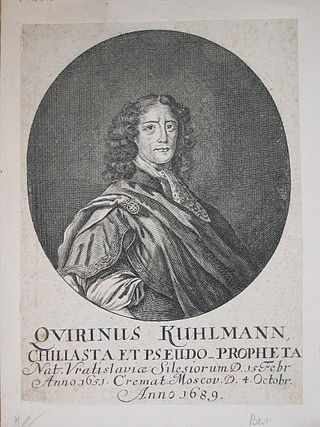 <span class="mw-page-title-main">Quirinus Kuhlmann</span> German Baroque poet and mystic (1651-1689)