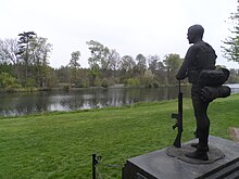 The Trooper, the RLI's regimental statue, on the grounds of Hatfield House in England in 2014 RLI Trooper Statue at Hatfield, April 2014, 3.JPG