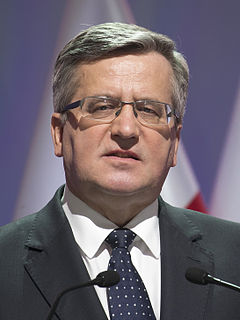 Bronisław Komorowski Polish politician, president of Poland