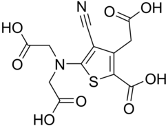 Structural formula of ranelic acid