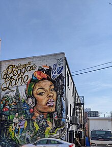 A mural found in Toronto's Reggae Lane