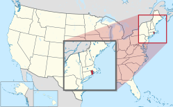 Rhode Islands beliggenhed i USA