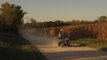 Riding a go-kart Riding a go kart.jpg