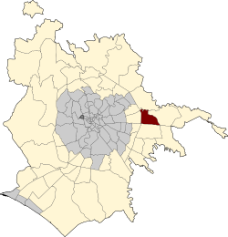 Mappa dei quartieri di Roma Capitale