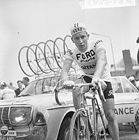 Ronde van Nederland, start te Amstelveen, Jacques Anquet (kop), Bestanddeelnr 917-7571.jpg
