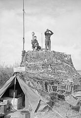 Camouflaged Mobile Control Tower in use at Appledram, Sussex between 1943 and 1945