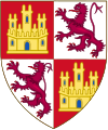 Escudo de armas de la Corona de Castilla entre 1230 y 1284.