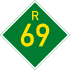 Provinsiale roete R69 shield