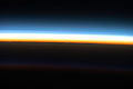 Layers of atmosphere as the sun rises