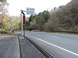 滋賀県・三重県境となる桜峠。紀北町方面をのぞむ （2017年12月）