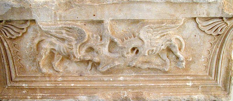 File:Samothraki propylon griffin.jpg