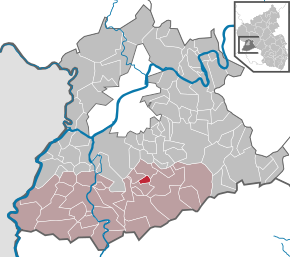 Poziția ortsgemeinde Schömerich pe harta districtului Trier-Saarburg