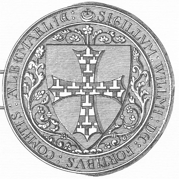 Seal of William de Forz, 4th Earl of Albemarle. Arms: A cross patonce