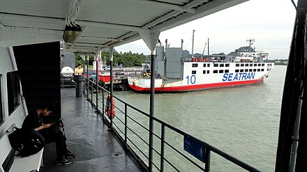 Seatran ferries at Don Sak pier, Surat Thani