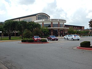 Sheila Umphrey Recreational Center and McDonald Gym.JPG