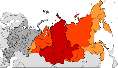 Federaal District Siberië Siberië in geografische zin Aziatisch Rusland