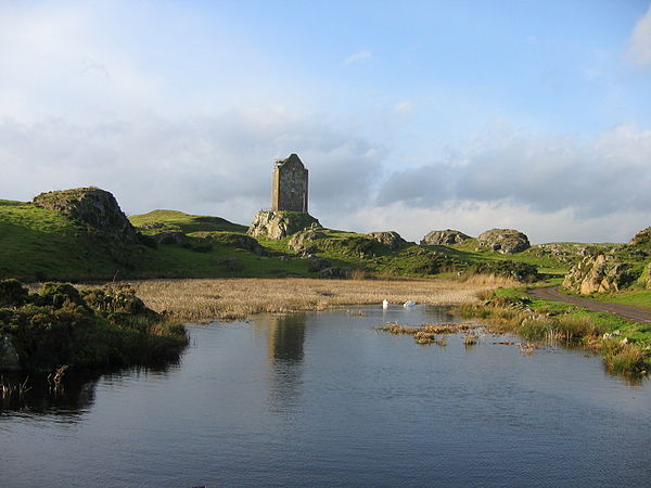 Smailholm Tower near Kelso in Scotland