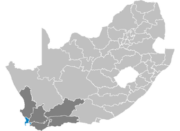 Municipalità metropolitana di Città del Capo – Localizzazione