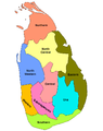 斯里兰卡省分图