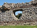 Remains of Roman wall, St Albans, Hertfordshire, England