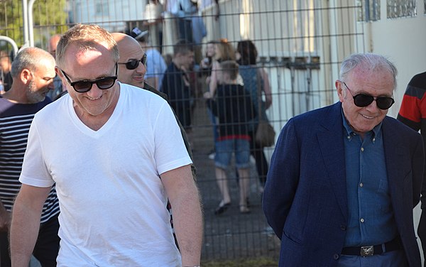 François Pinault and his son François-Henri in 2016.