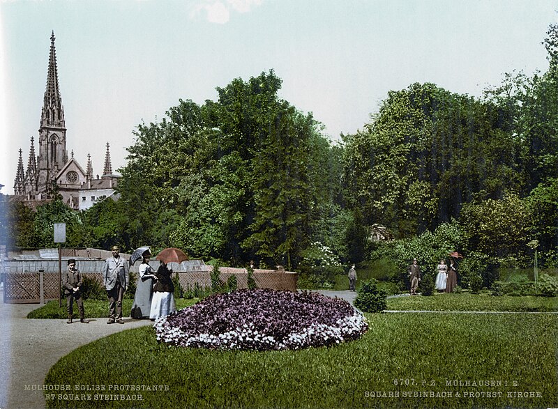 File:Stephanskirche Steinbachplatz Muelhausen 1900.jpg