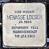 Stolperstein Luxemburgerallee 16 Loeser Menasse