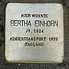 Stolperstein Obermainstr. 6 Einhorn Bertha