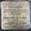 Stolperstein Bayerische Str 5 (Wilmd) Gertrud Graetz.jpg