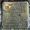 Stolperstein Goethestr 3 (Zehld) Johannes Kreiselmaier.jpg