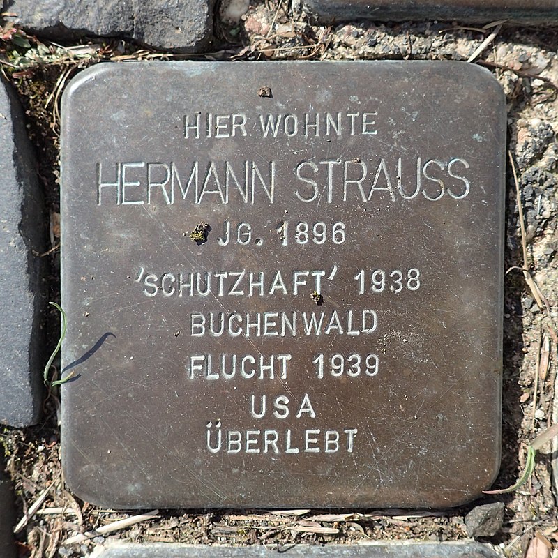Stolperstein Vacha Steinweg 2 Hermann Strauss.jpg