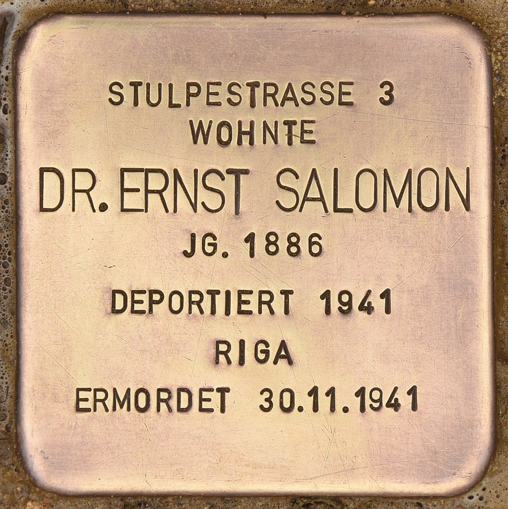 Stolperstein für Dr. Ernst Salomon (Kleinmachnow).jpg