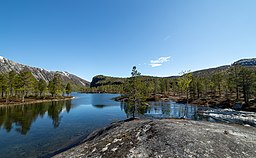 Utloppet från Storskogvatnet.