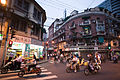 Streets of Shanghai at night, China, East Asia.