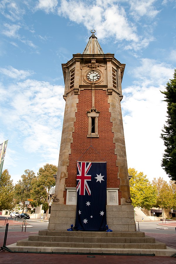 Subiaco War Memorial on Anzac Day 2012